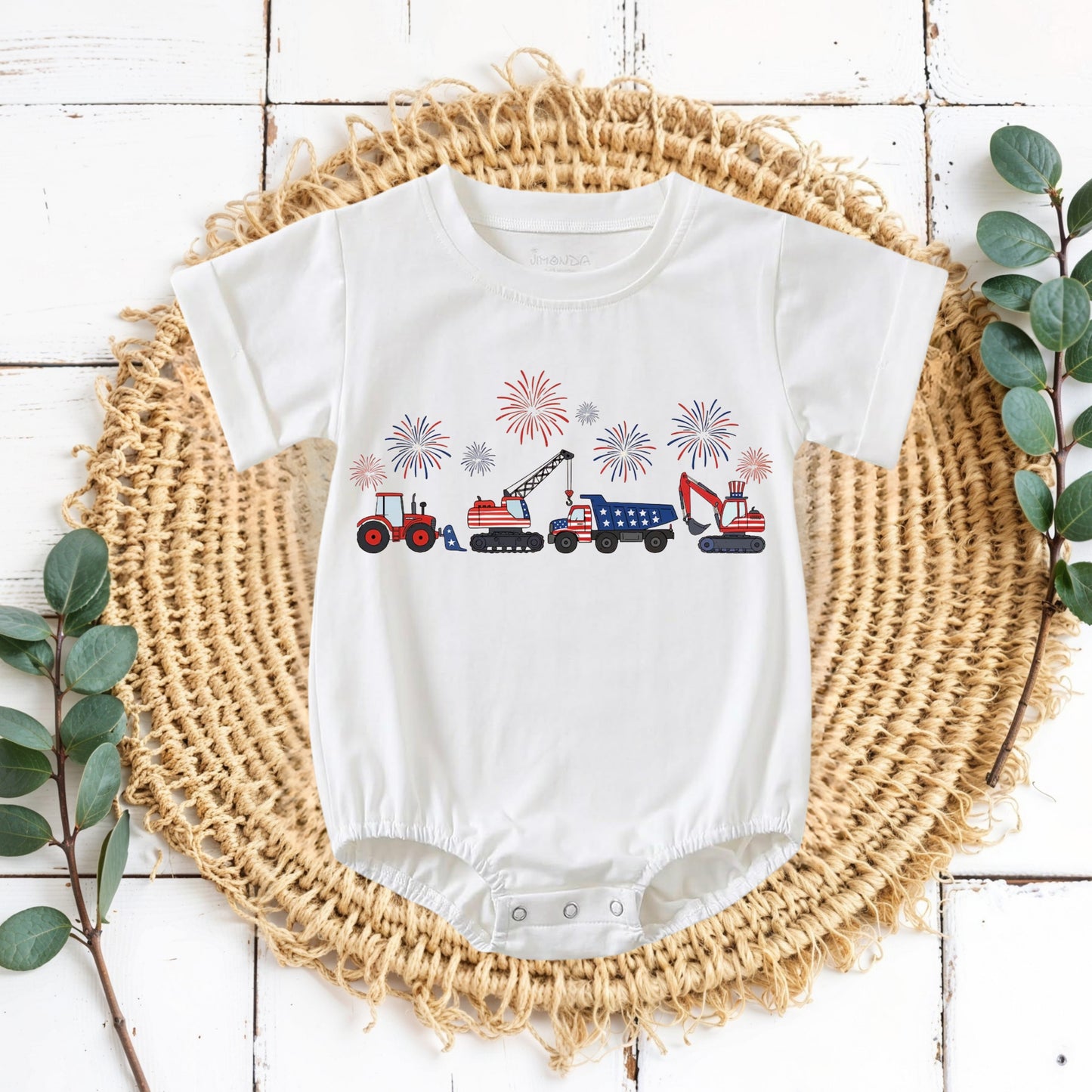 Red, White & Build ( kids tees, crewnecks & bubble rompers )