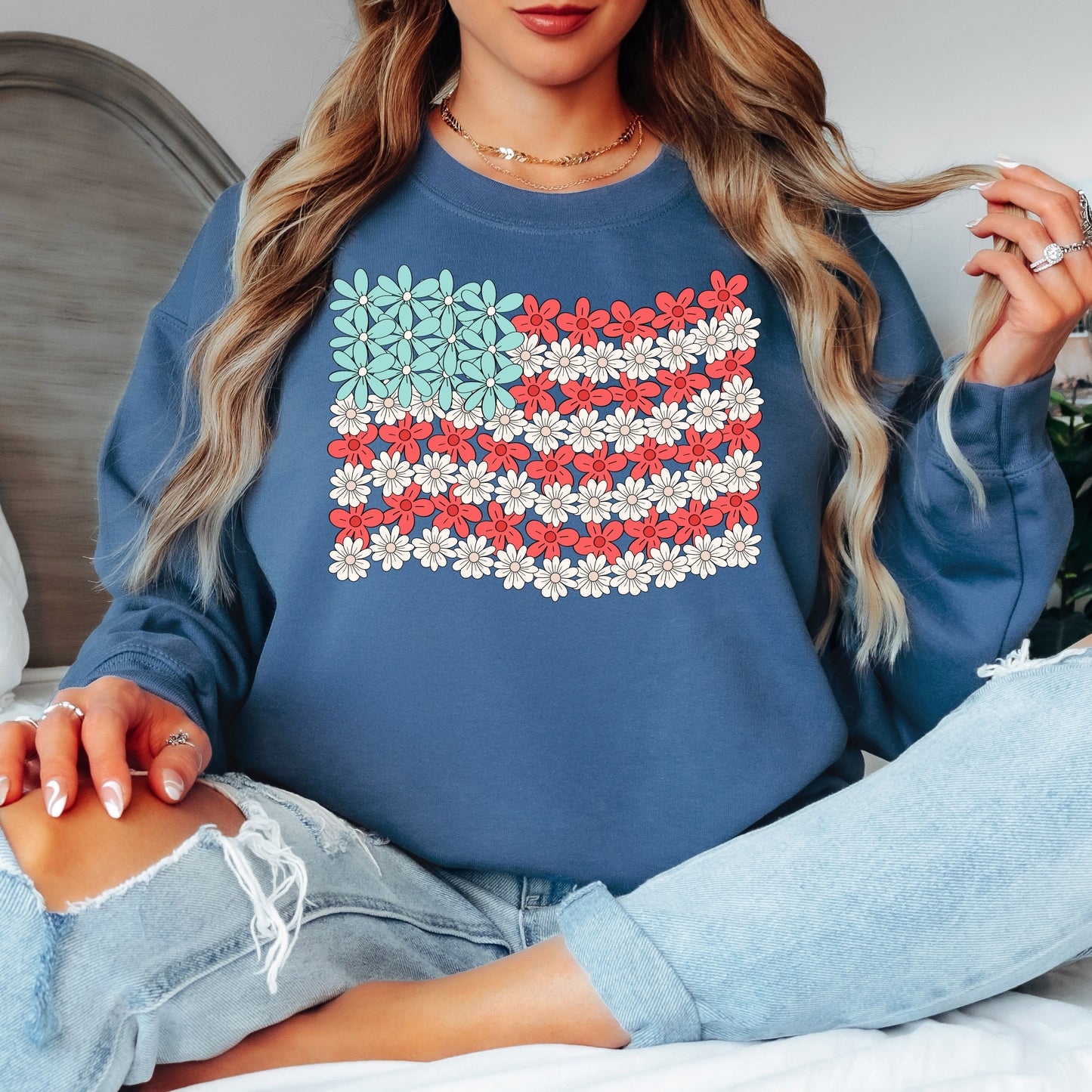 Freedom in Full Bloom Crewneck
