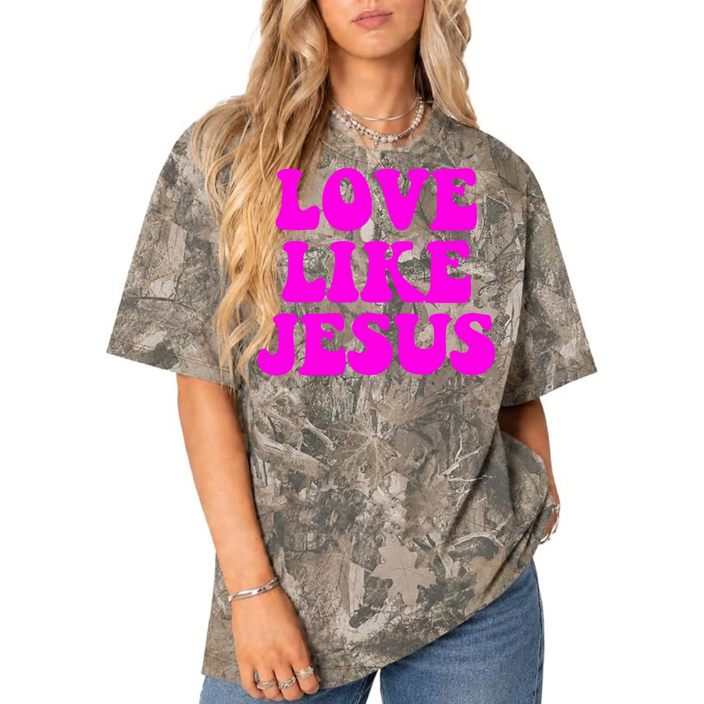 The Camo Club Love Like Jesus Tee
