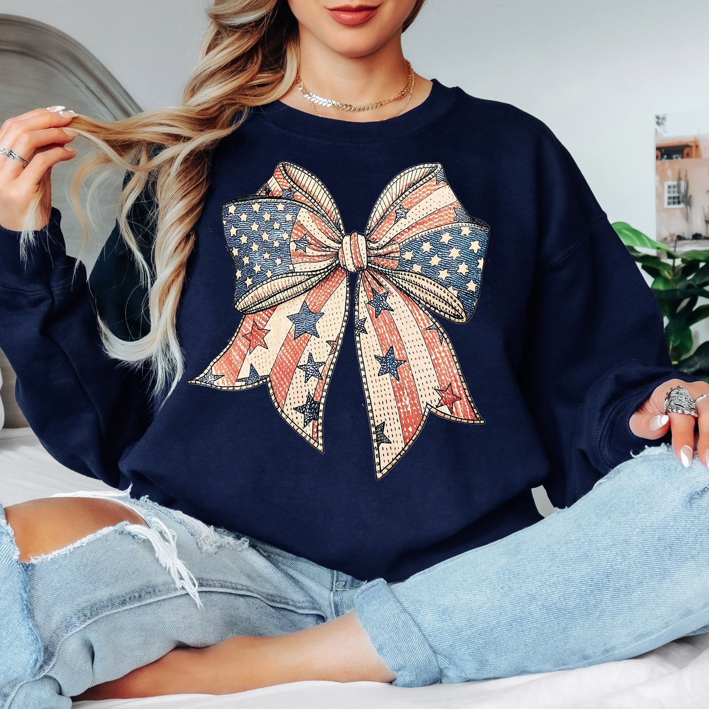 Star-Spangled Sweetheart Crewneck