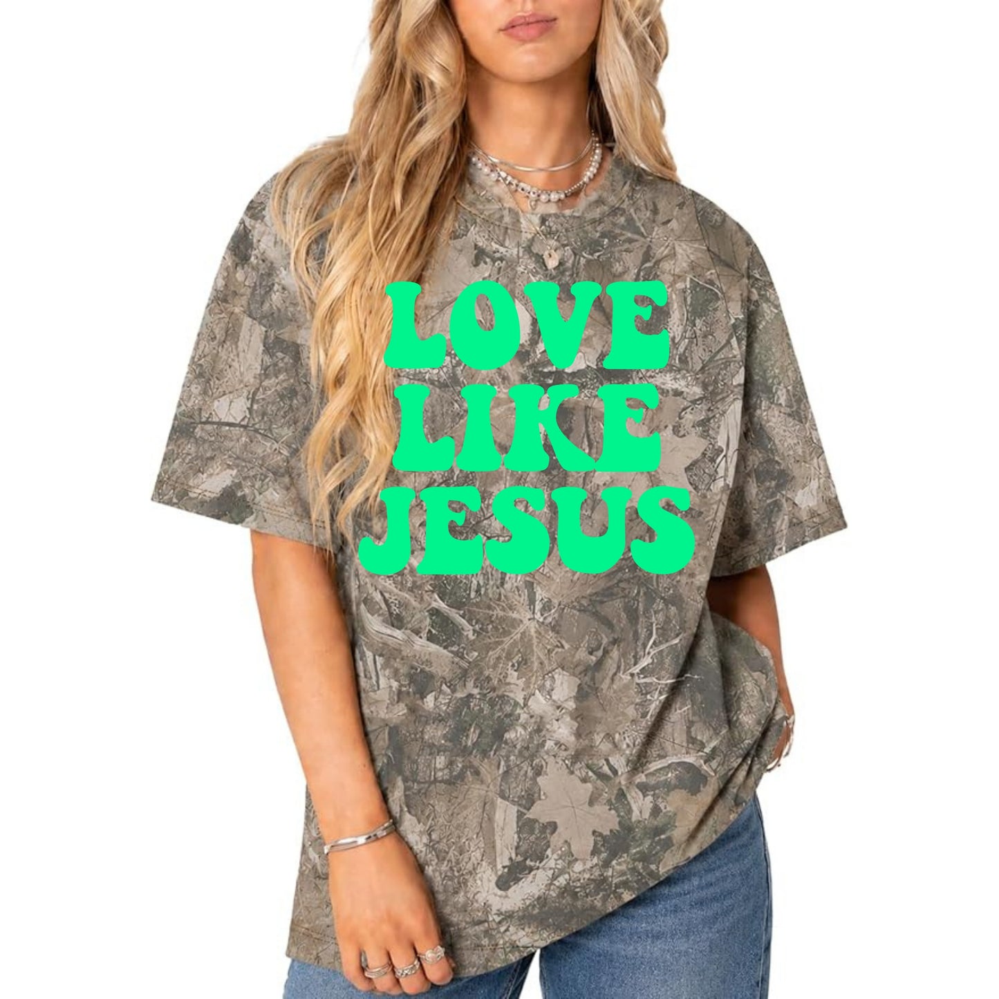 The Camo Club Love Like Jesus Tee