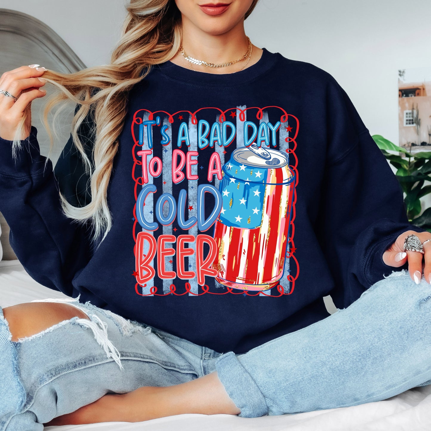 Bad day to be a cold Beer Crewneck