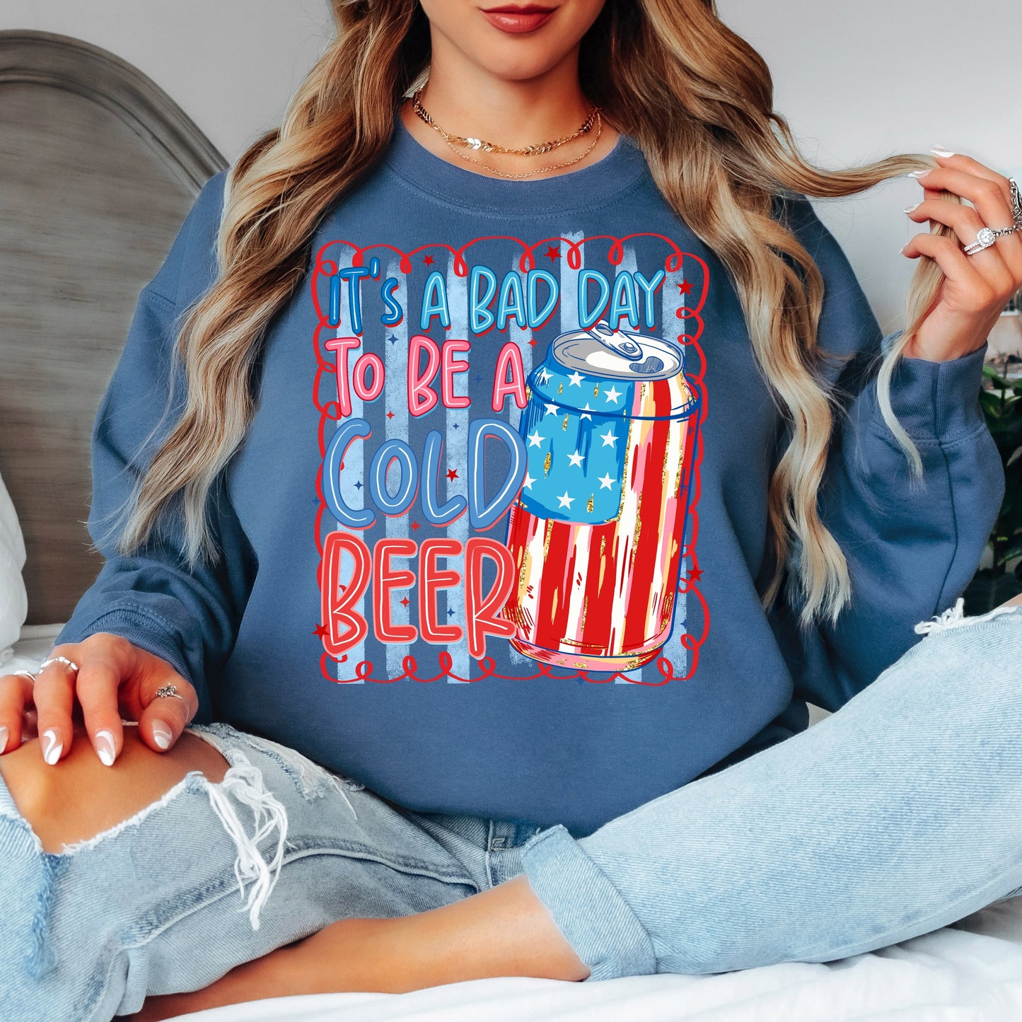 Bad day to be a cold Beer Crewneck