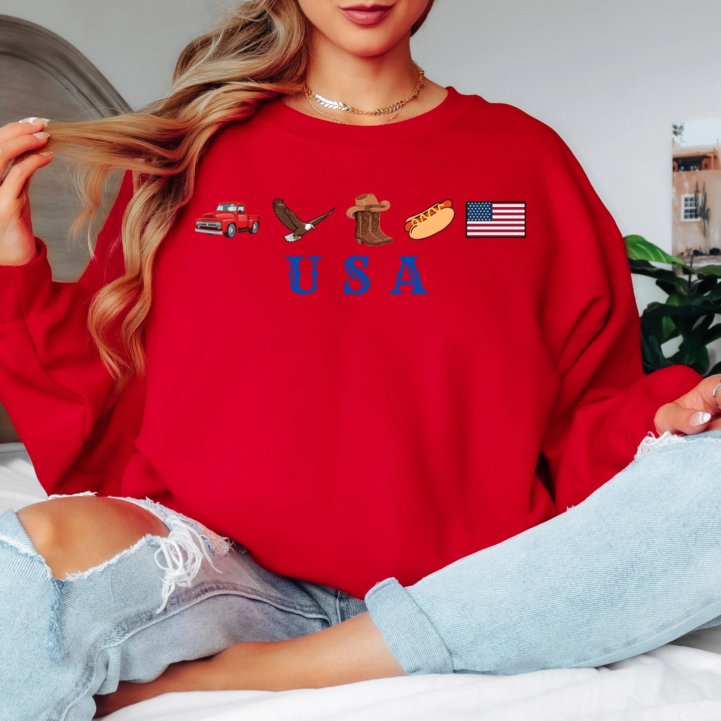 All-American Vibes Crewneck