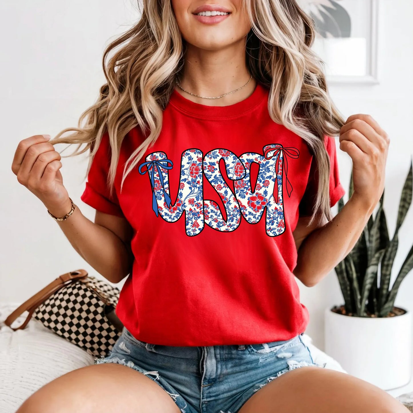Blooming USA Tee
