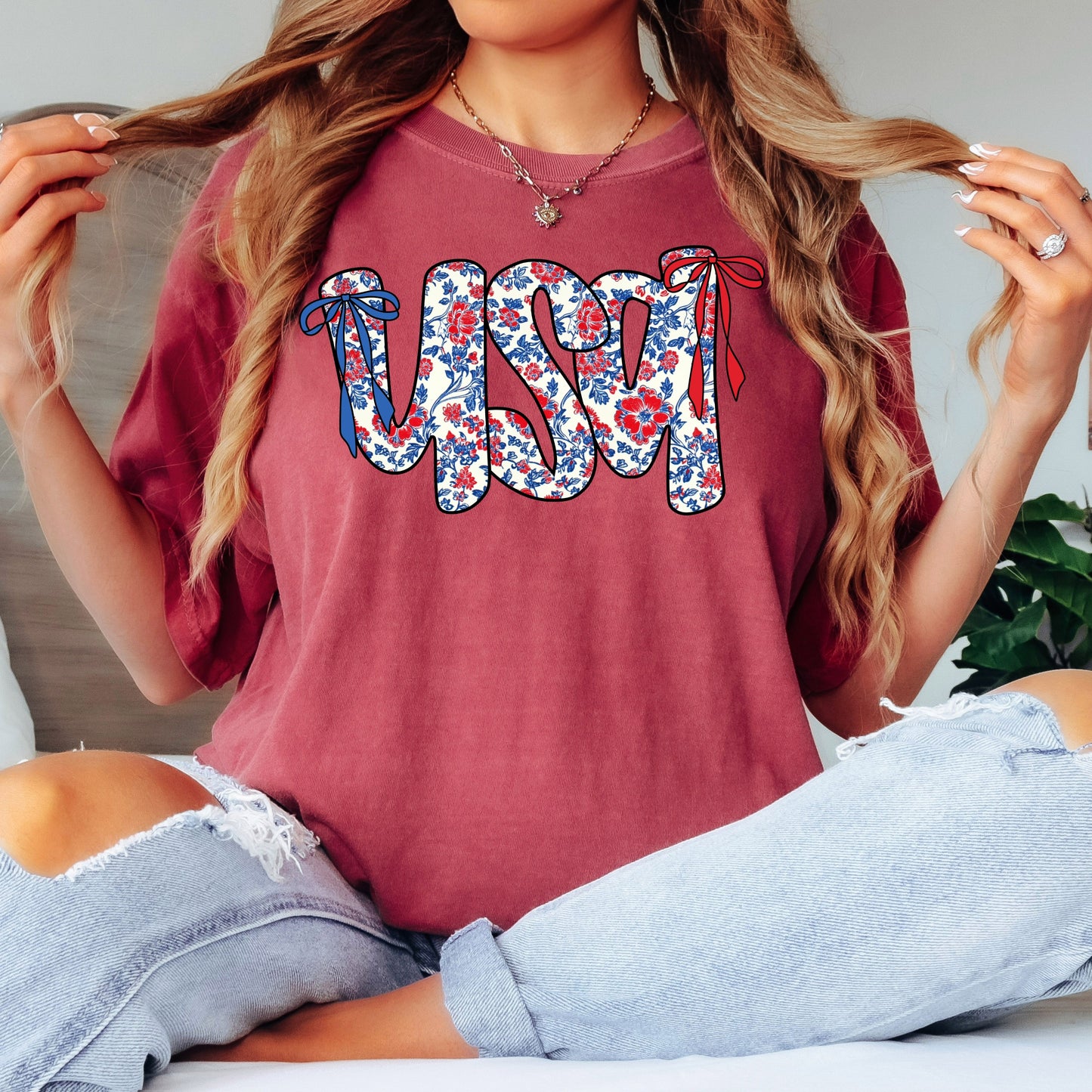 Blooming USA Tee