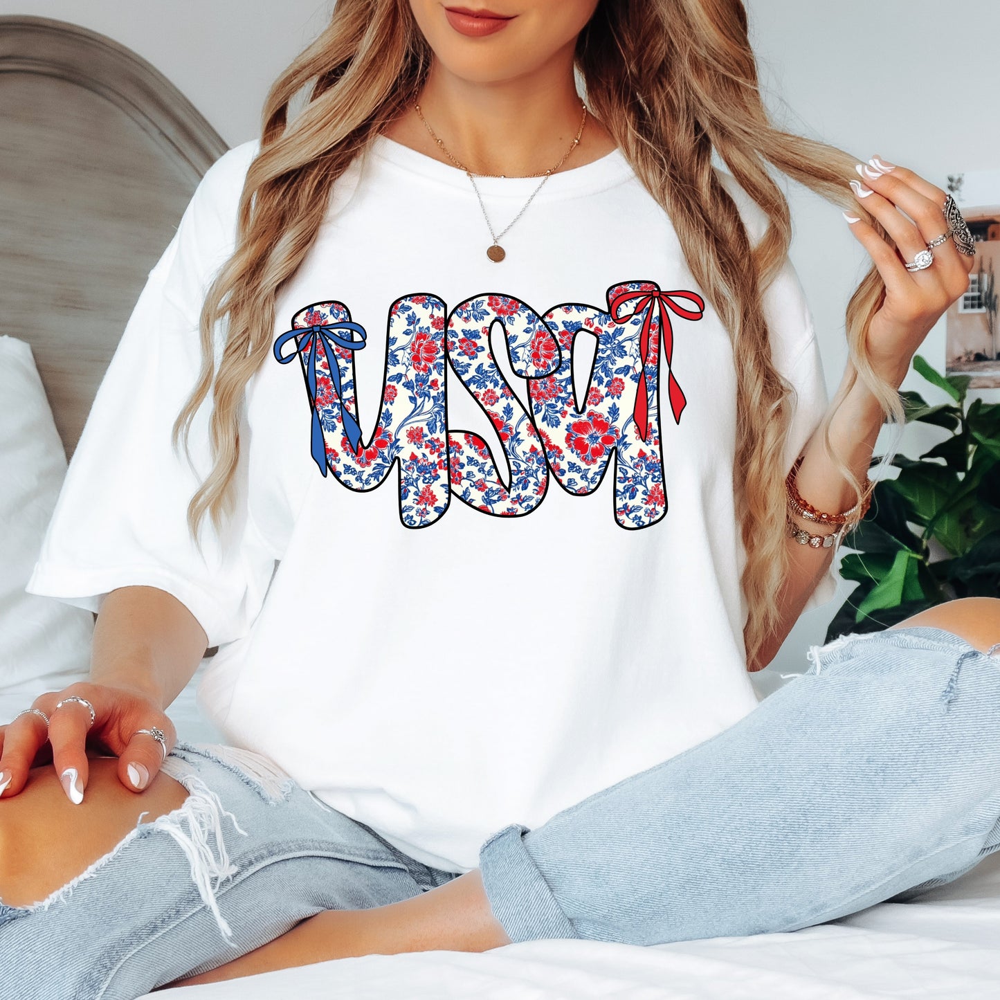 Blooming USA Tee