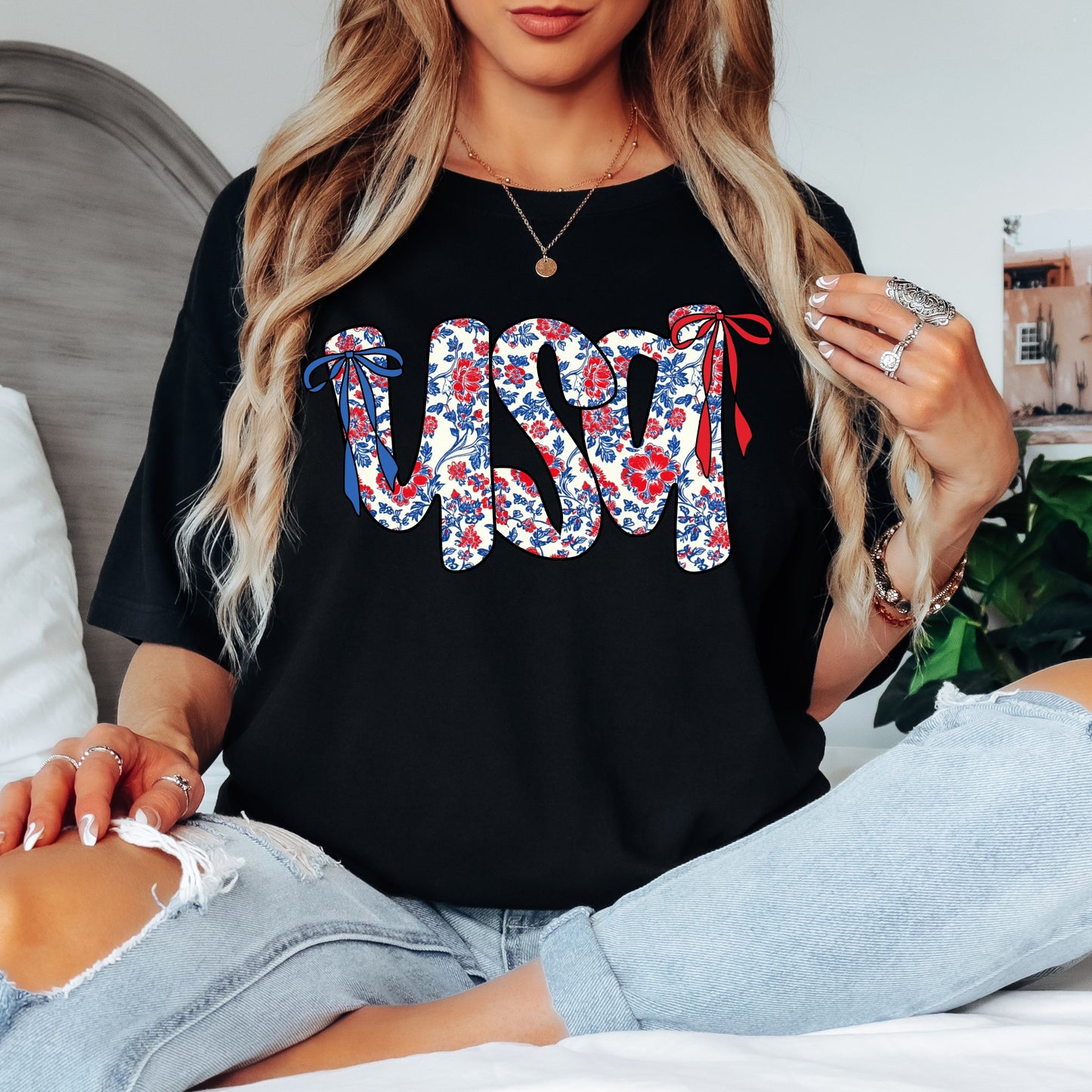 Blooming USA Tee