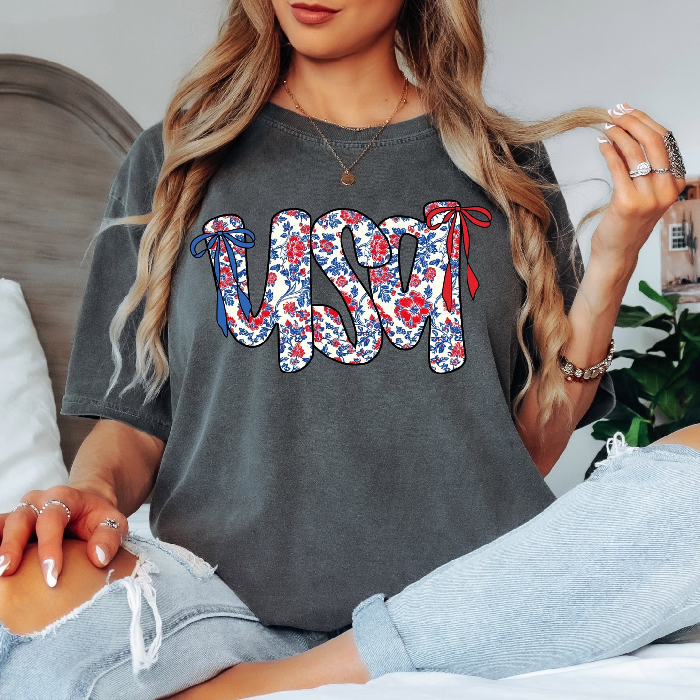 Blooming USA Tee