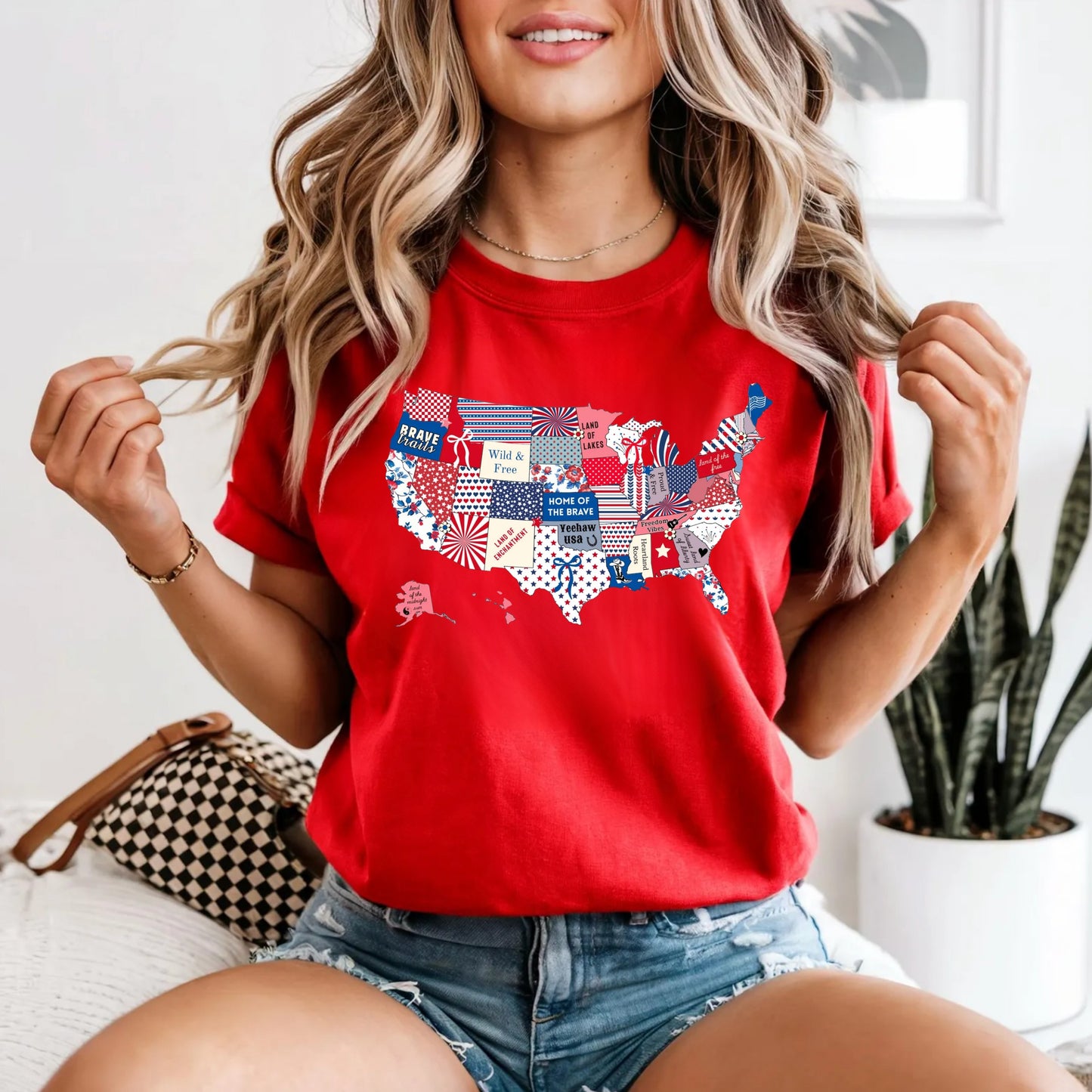 Patchwork America Tee