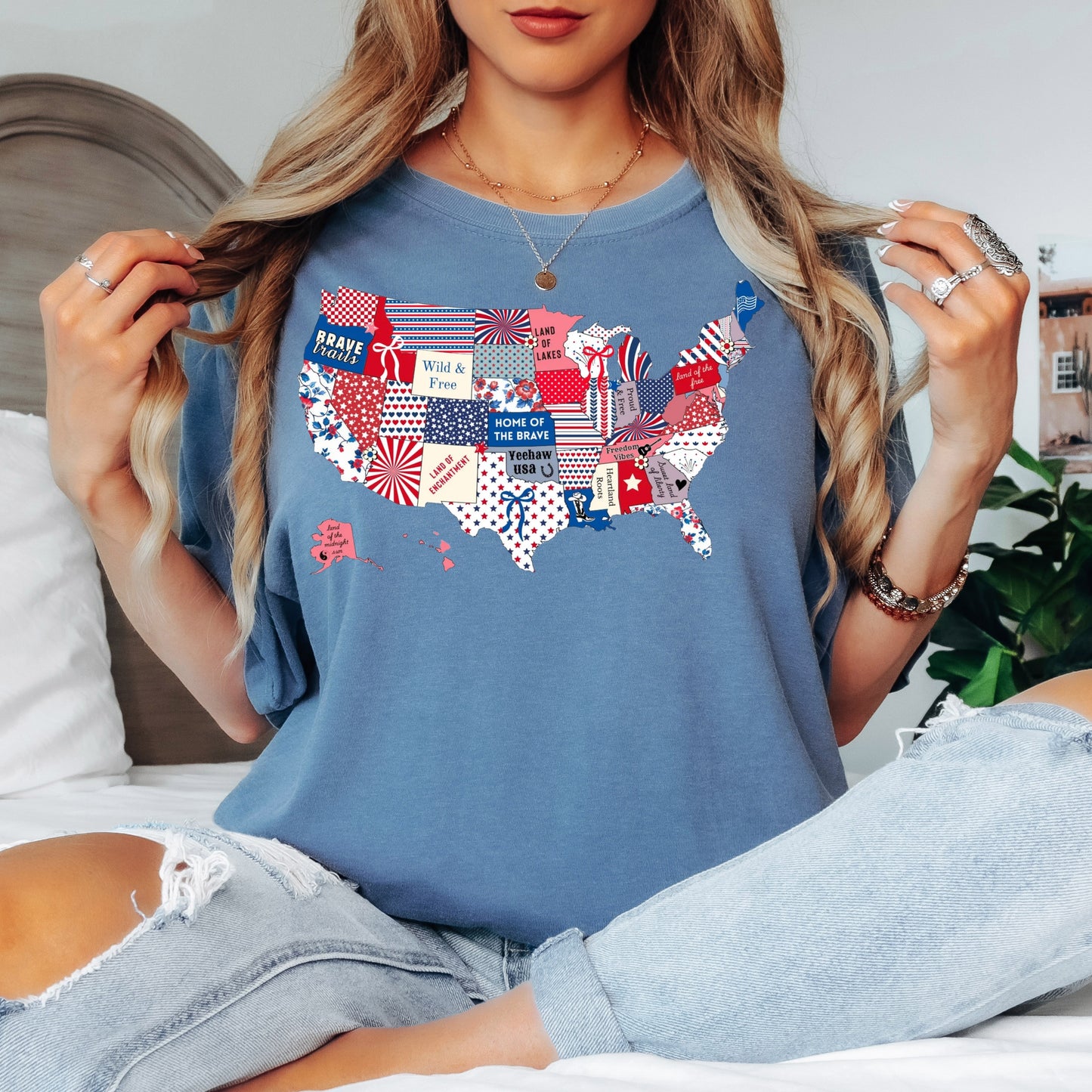 Patchwork America Tee