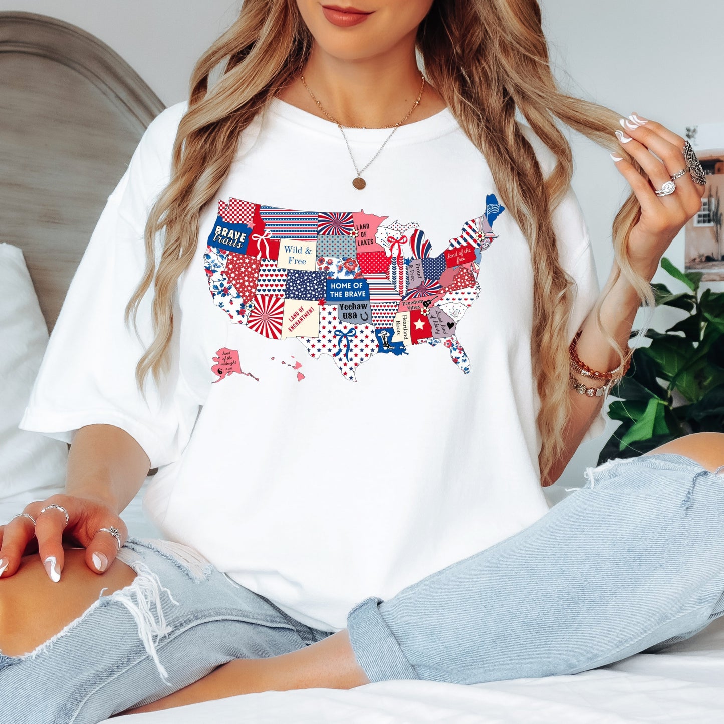 Patchwork America Tee