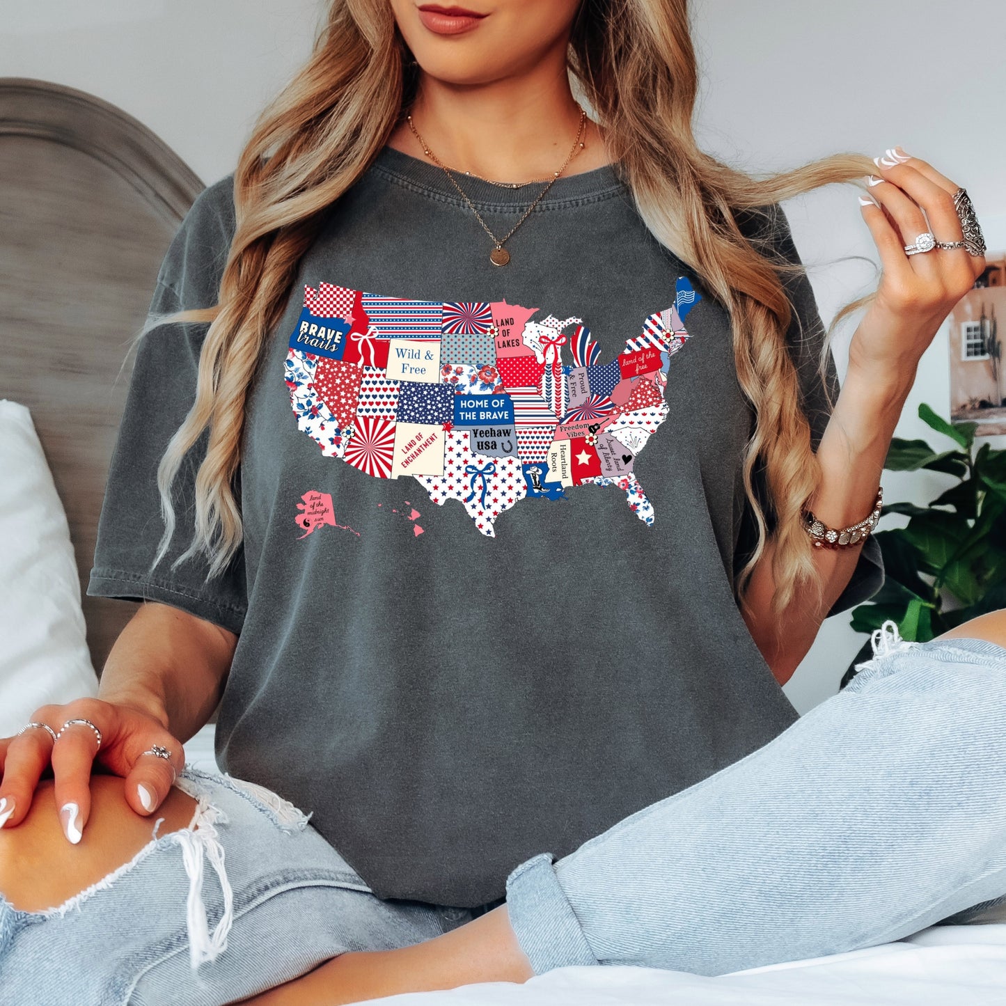 Patchwork America Tee