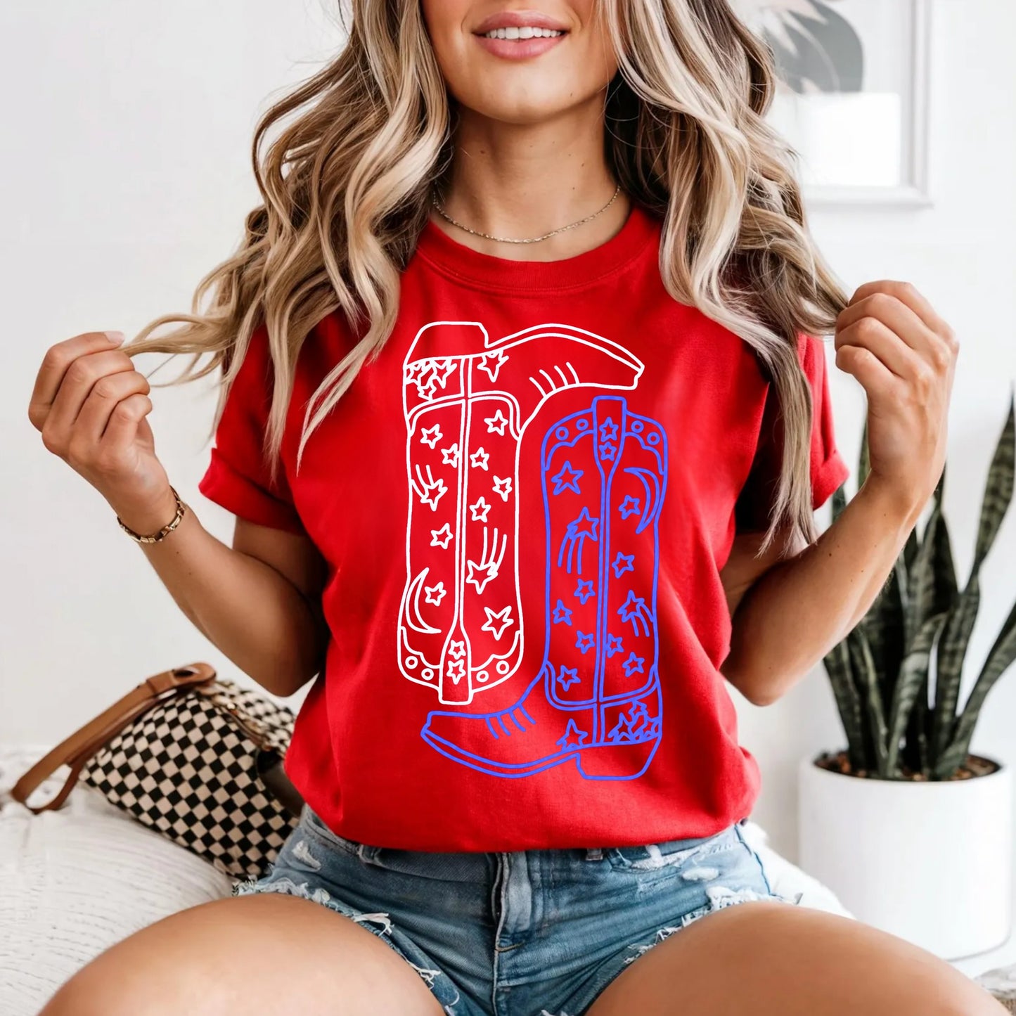 Red, White & Rodeo Tee