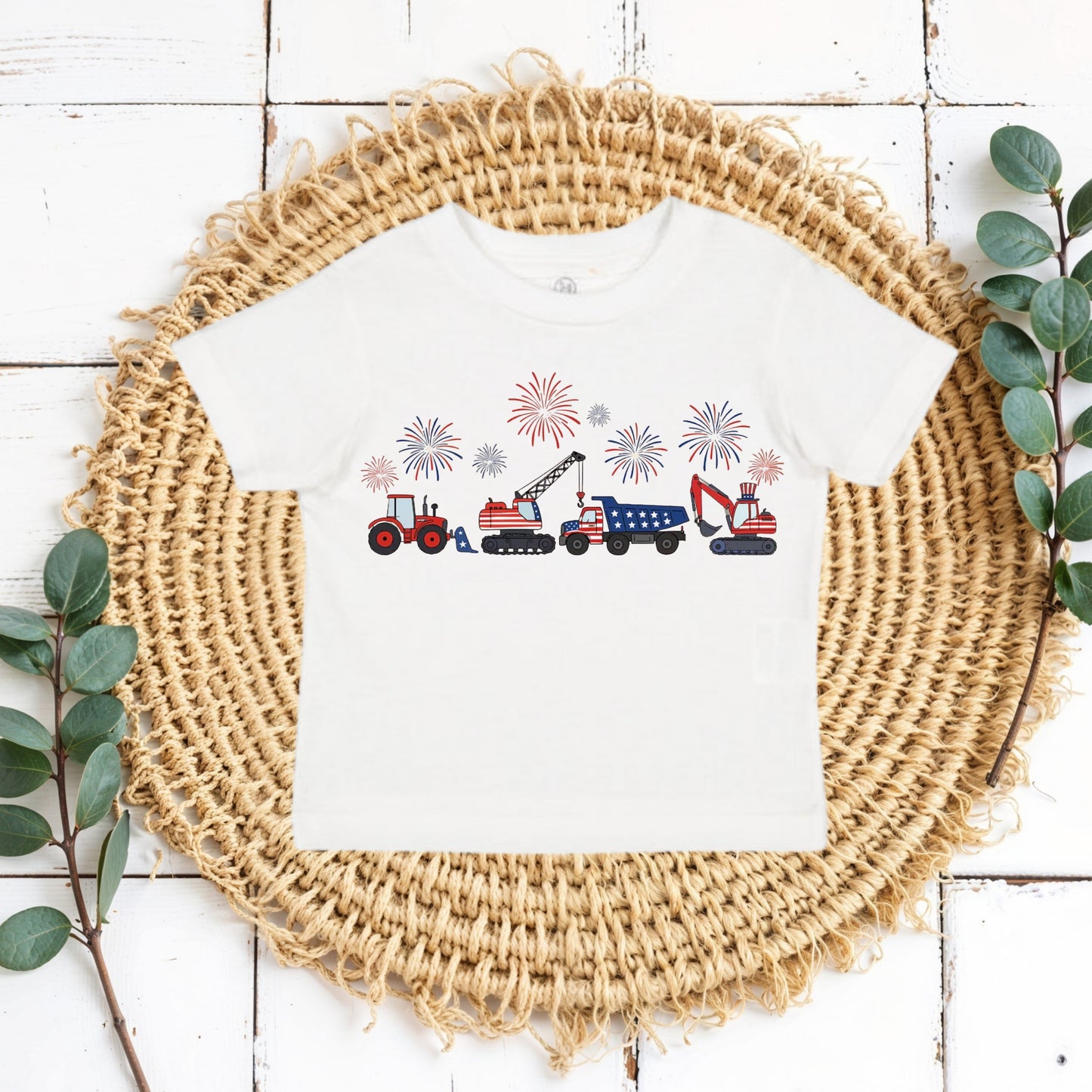 Red, White & Build ( kids tees, crewnecks & bubble rompers )