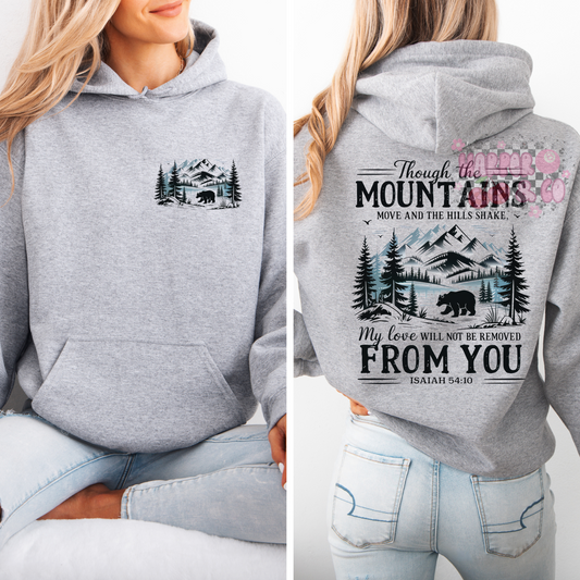 Though the mountains move and the hills shake