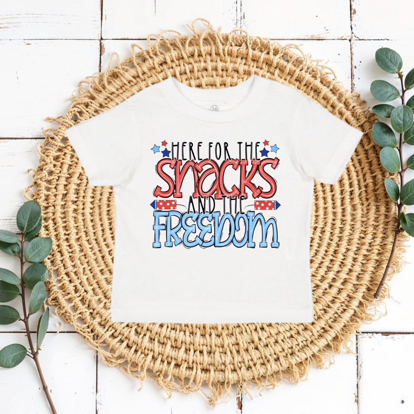 Here for the snacks ( kids tees, crewnecks & bubble rompers )