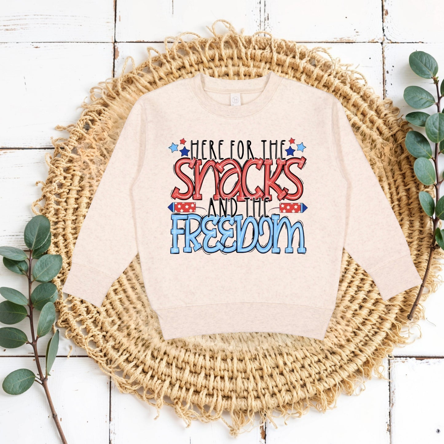 Here for the snacks ( kids tees, crewnecks & bubble rompers )