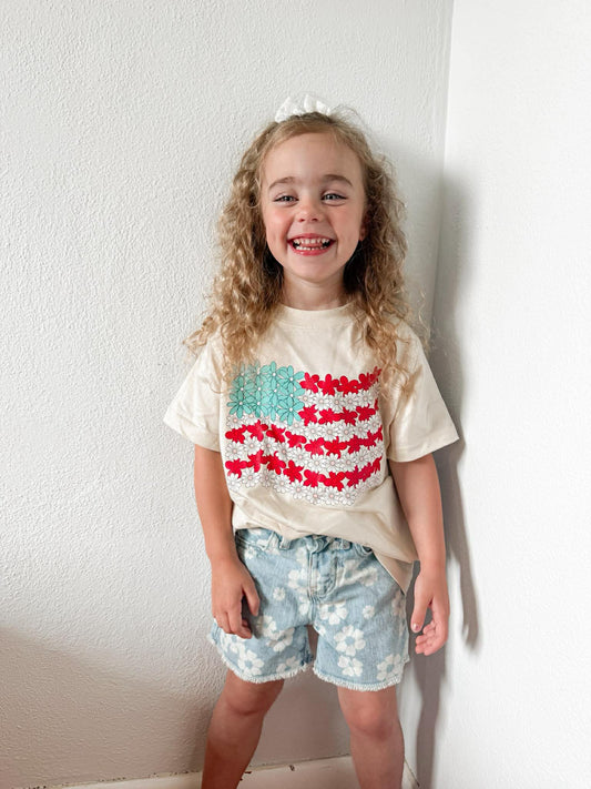 Freedom in Full Bloom ( kids tees, crewnecks & bubble rompers )