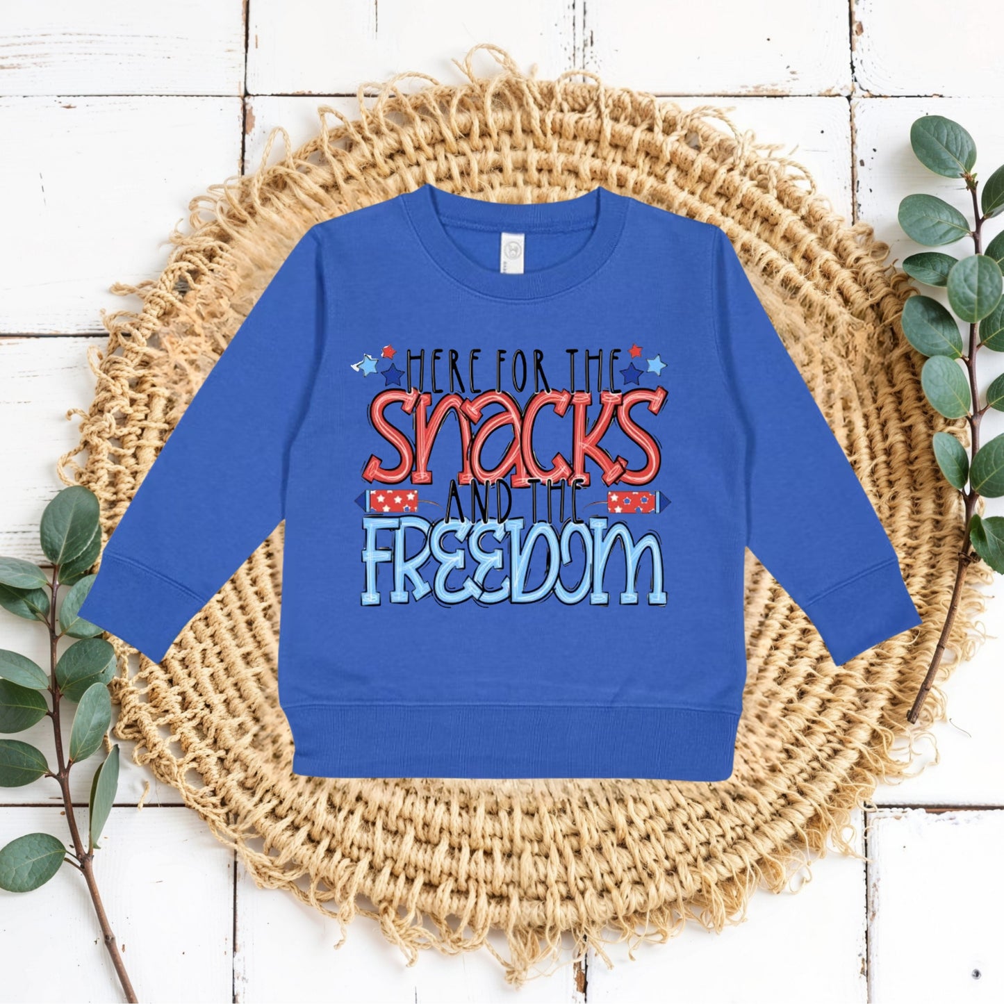 Here for the snacks ( kids tees, crewnecks & bubble rompers )