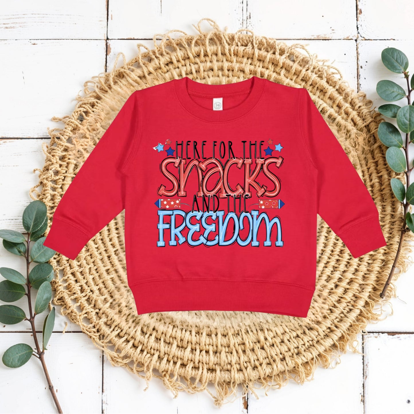 Here for the snacks ( kids tees, crewnecks & bubble rompers )