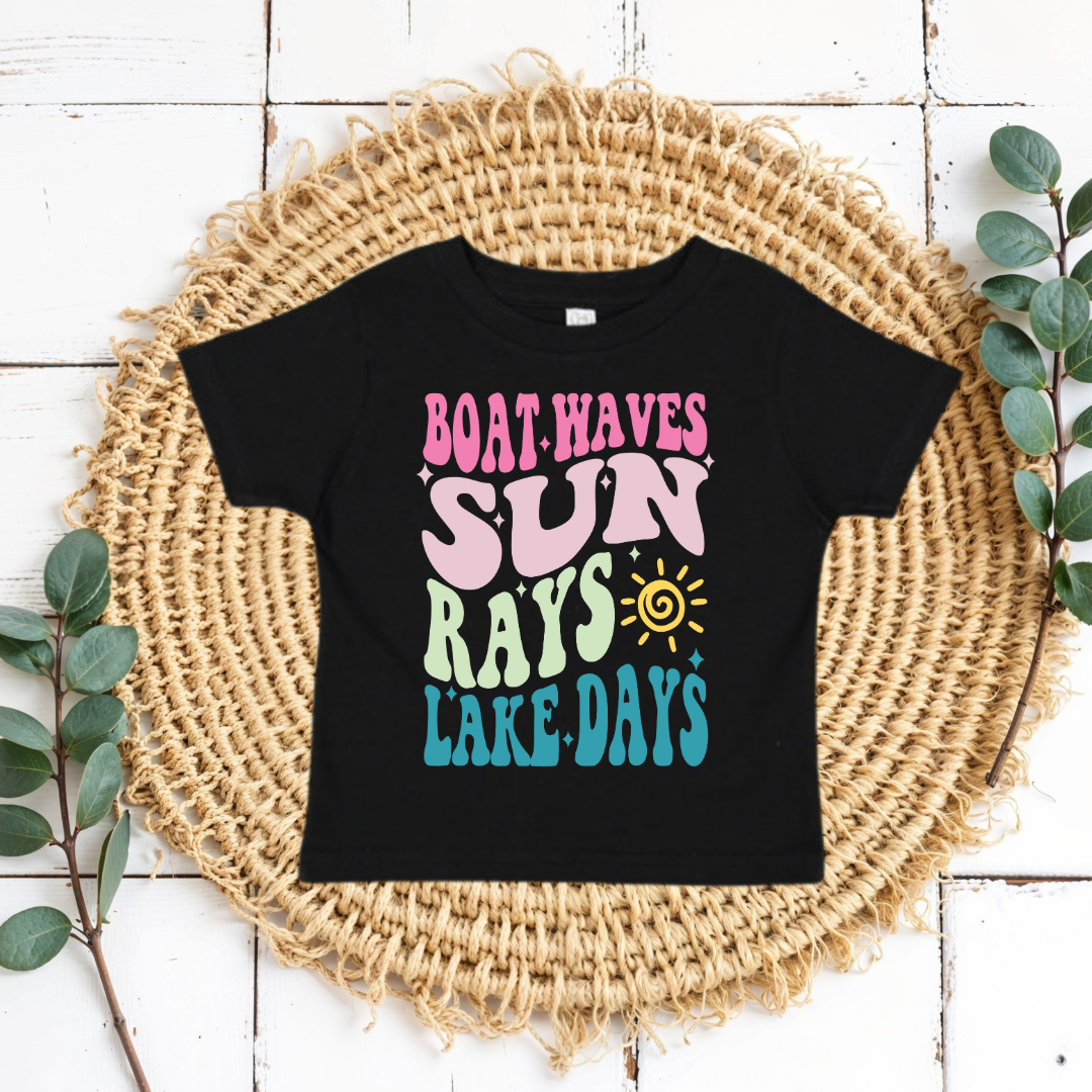 Boat Waves, Sun Rays, Lake Days - Kids