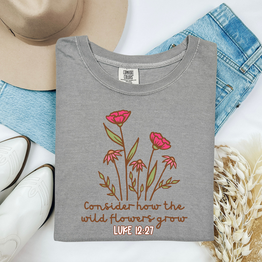 Consider where the wildflowers grow