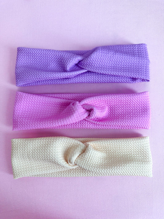 Blush Bunny Twisted headbands